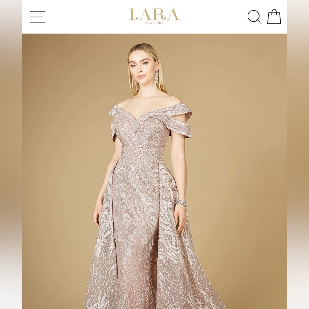 Spring Shimmering Lavender Evening Dress - Picture 7 of 8